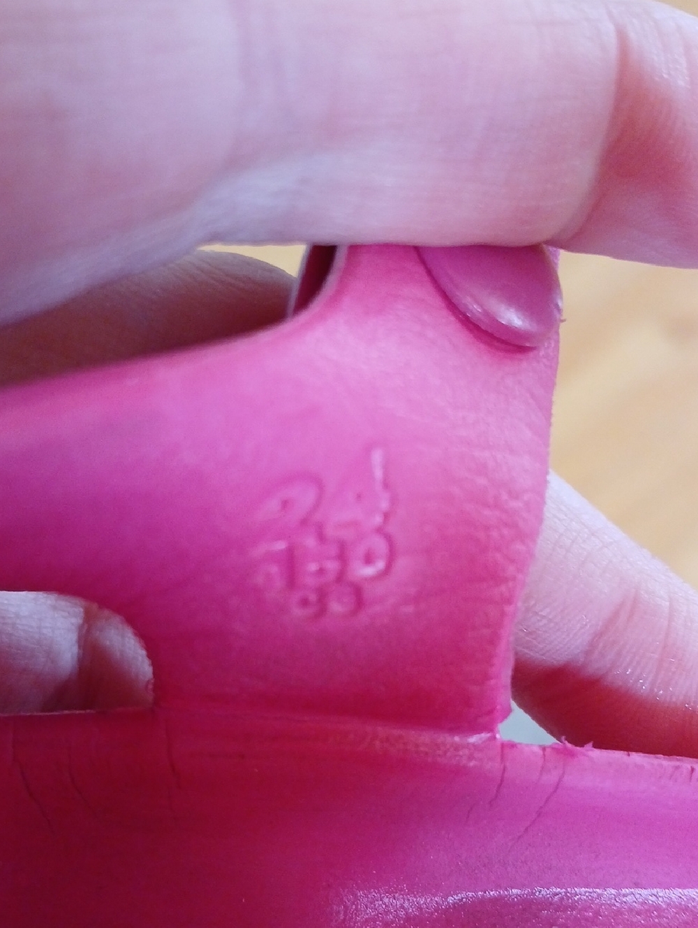 Kids Pink Adjustable Buckle Rubber Birkenstocks - Picture 4 of 4